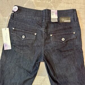 Dish Blue Boot Cut Jeans with Contrasting Stitching